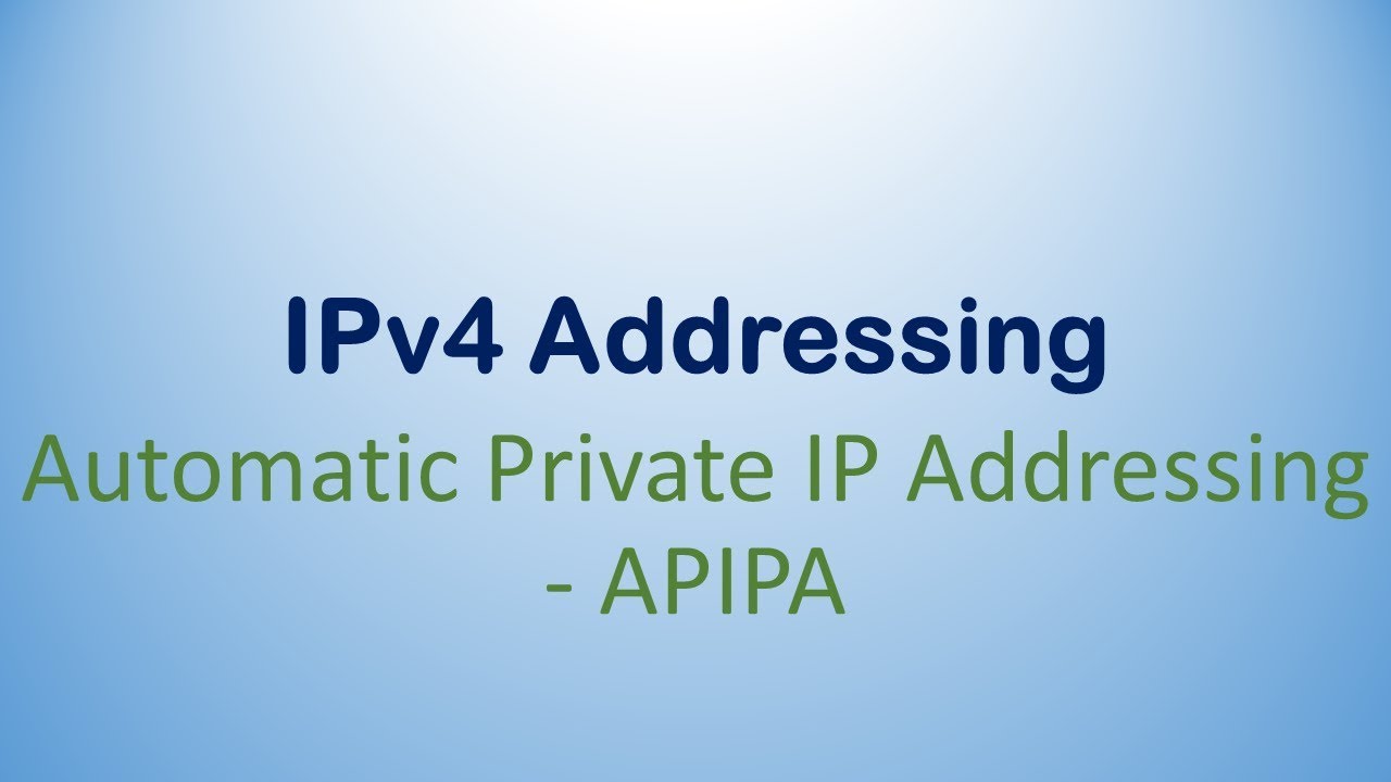 Automatic Private IP Addressing